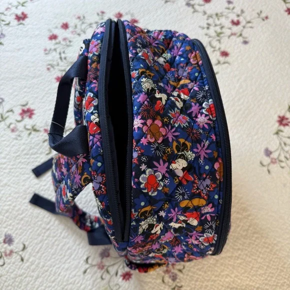 Vera Bradley Disney Mickey & Minnie Sweet Floral Blue Large Backpack NWT Mickey & Minnie Sweet Floral Blue – Vera Bradley Outlet Store main image 2